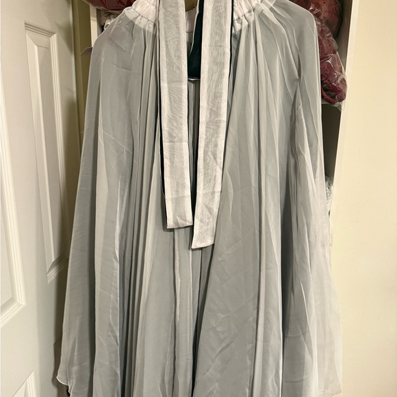 D10 Flowing Black and White Circle Skirt for Women - Picture 3 of 3